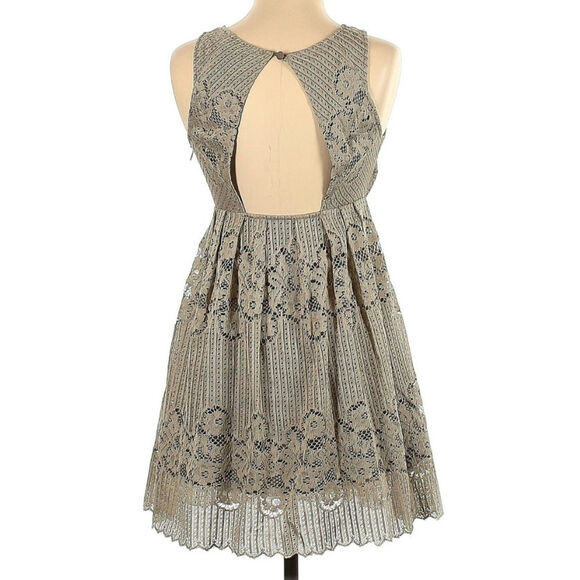 Free People Cabbage Rose Lacey Mini Dress - Picture 3 of 6